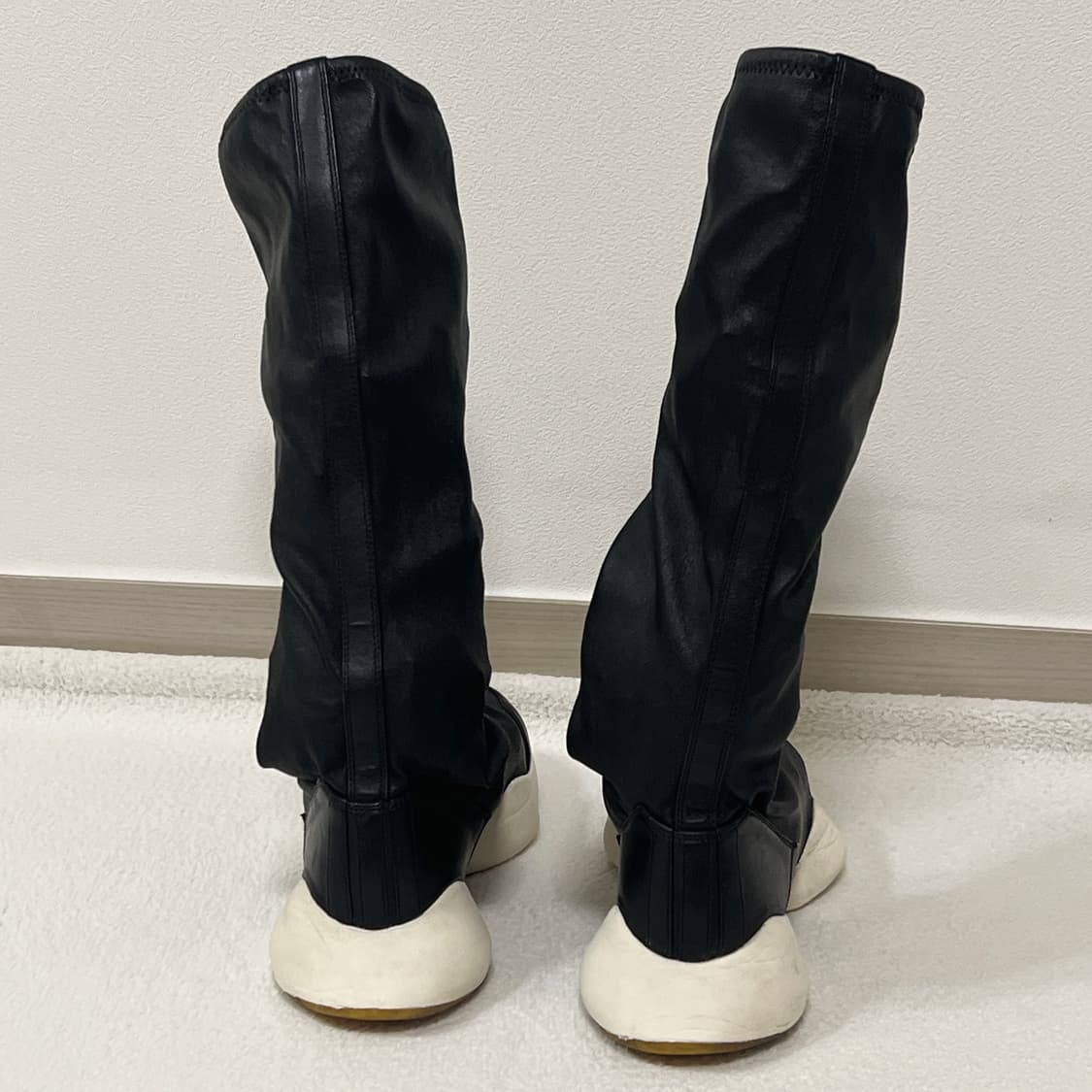 릭오웬스 아디다스 RO 러너 스트레치 부츠 블랙 상품이미지5