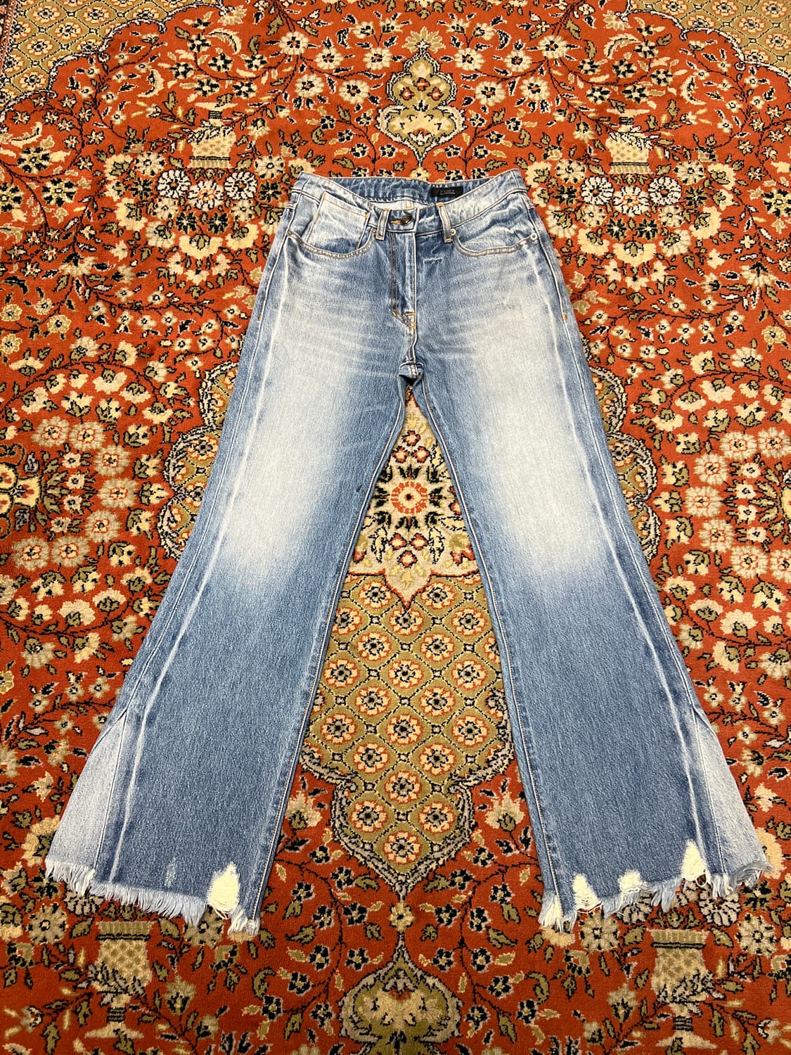 [26] 타임 포스트모던 플레어 부츠컷 데님 팬츠 연청 상품이미지1