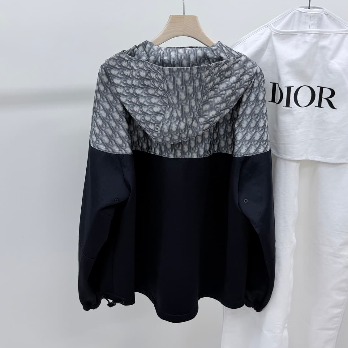 [S+급/2XL] 디올 x 스투시 오블리크 후드 아노락 자켓 블랙 상품이미지5