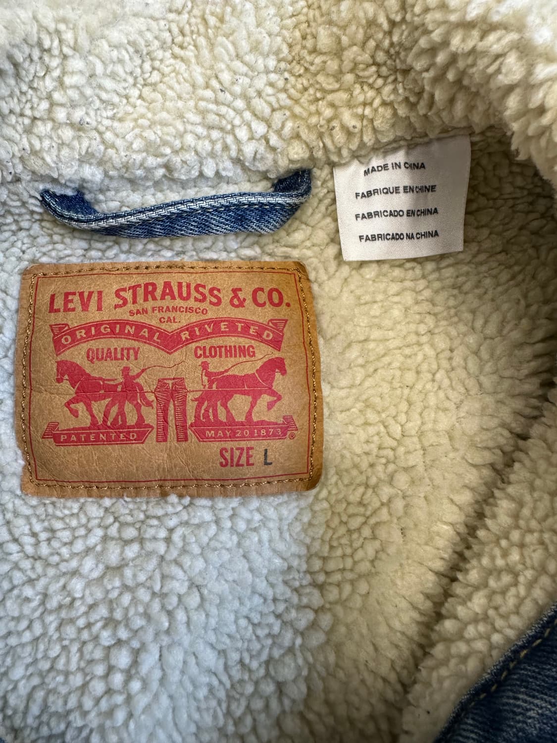 리바이스 쉐르파 데님 자켓 L 상품이미지4
