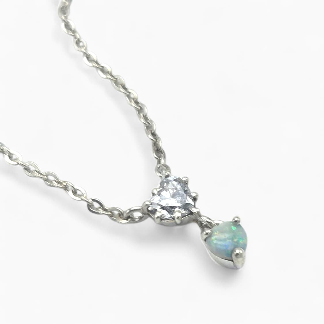 안나수이 하트 펜던트 실버 목걸이 (랩다이아 세팅) 상품이미지7