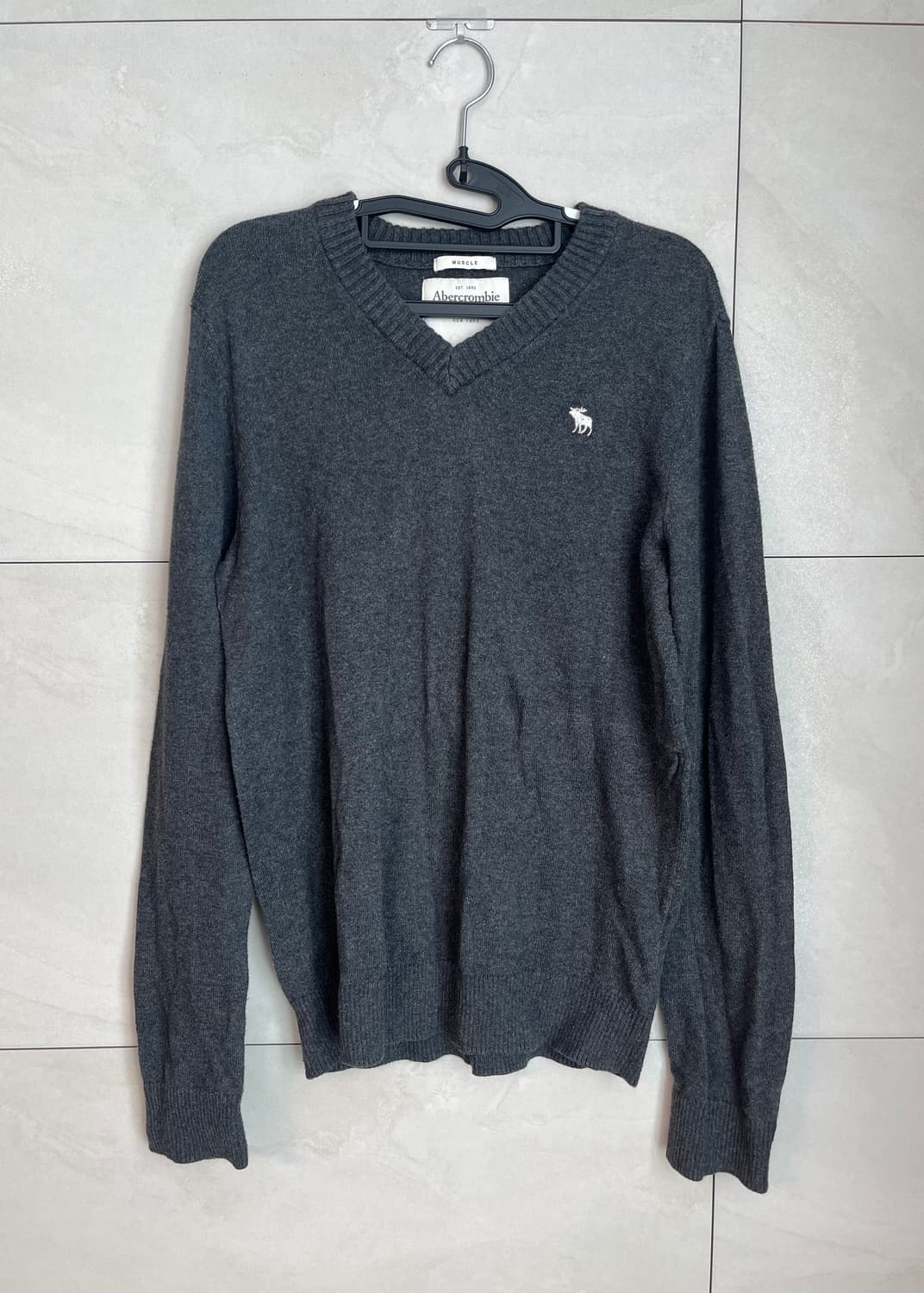 아베크롬비 화이트 순록 니트 (S) 상품이미지1