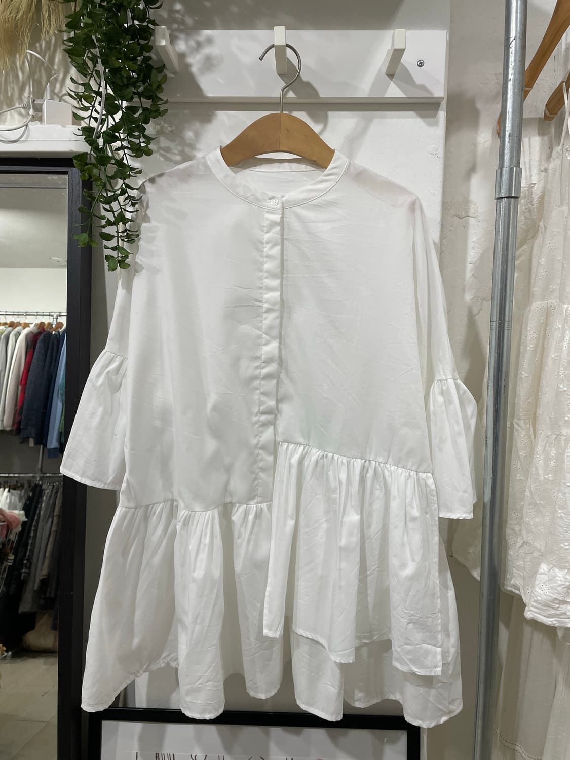 Pure Asymmetry Frill Blouse 상품이미지8