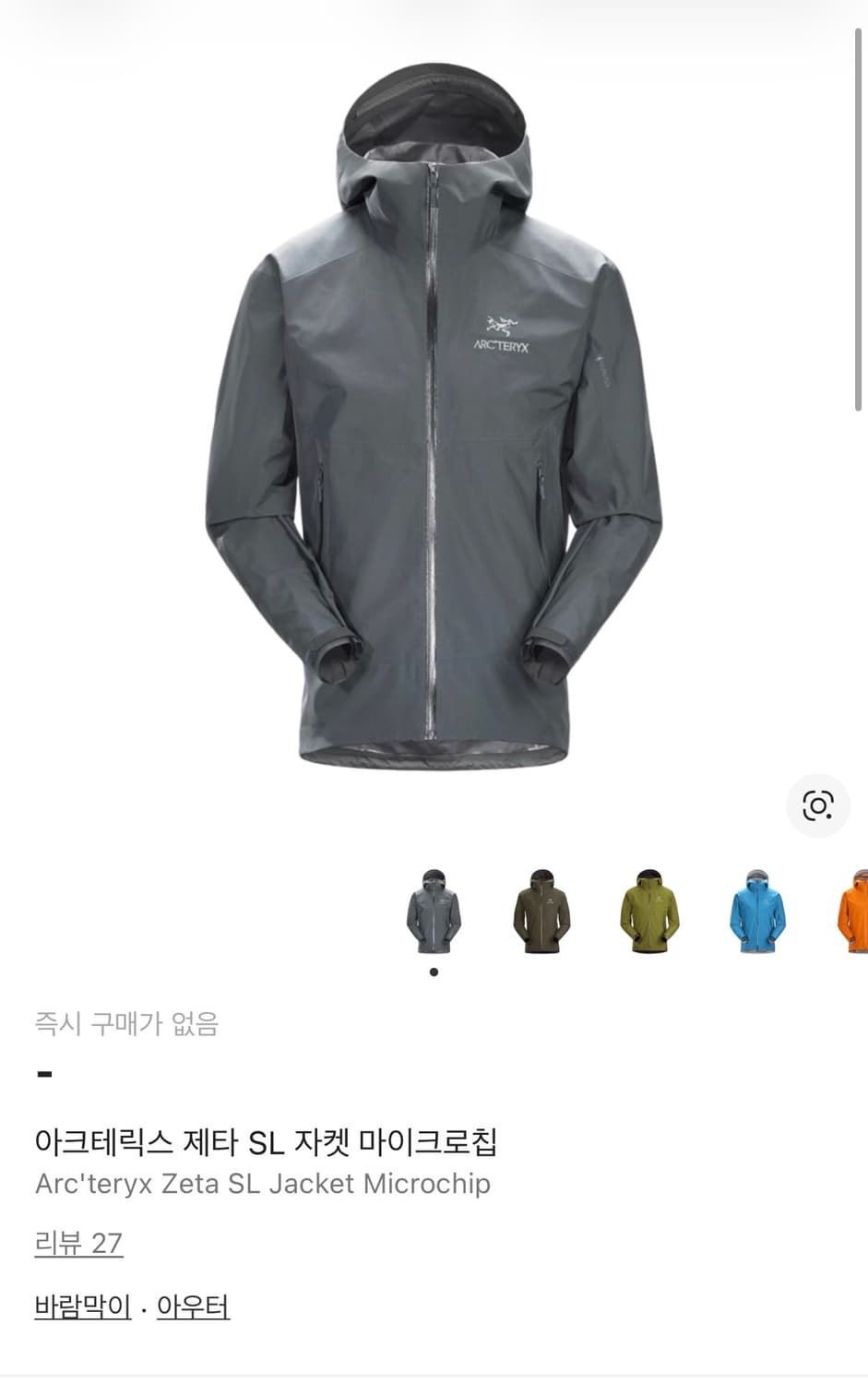 아크테릭스 제타 마이크로칩 L size 상품이미지1