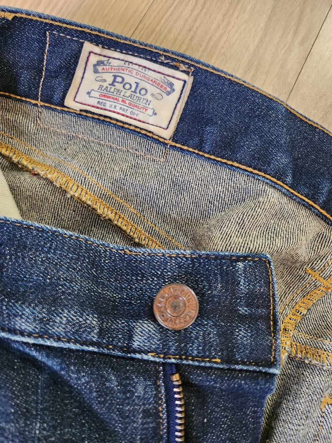 폴로워싱패치 청바지(30 상품이미지8