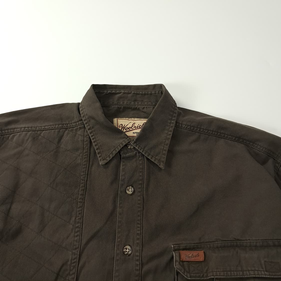 CK346 XL 울리치 90s 슈팅패치 다크브라운 헌팅 셔츠 남방 상품이미지2