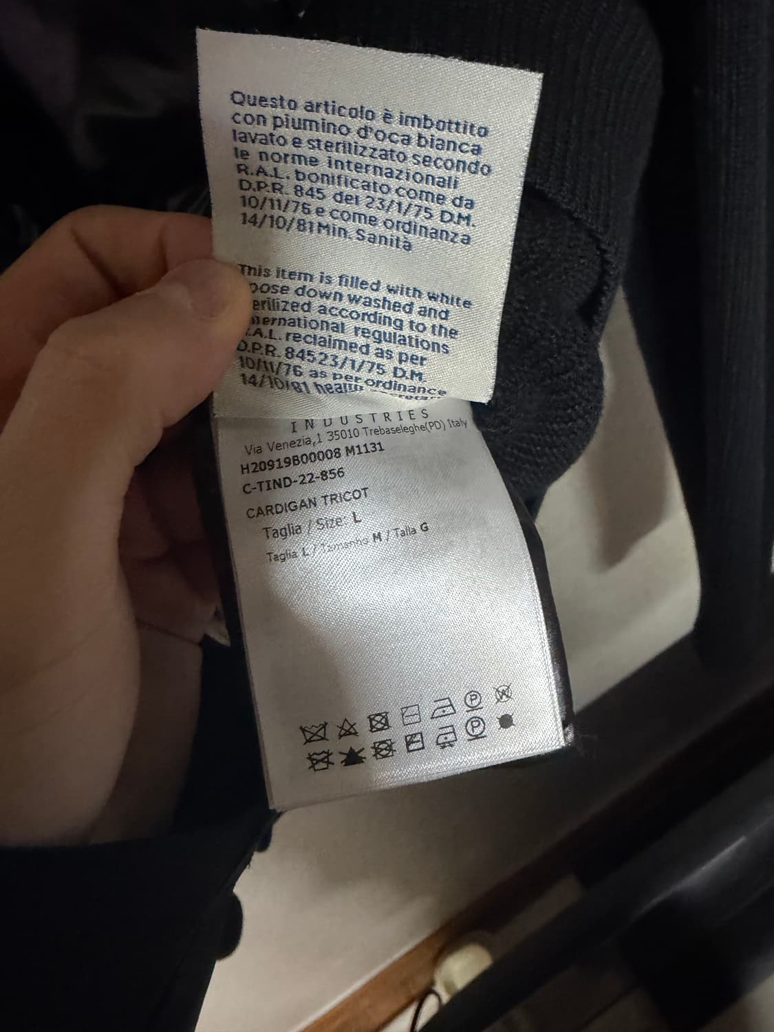 몽클레어 김현우 니트패딩 블랙 유광L 상품이미지5