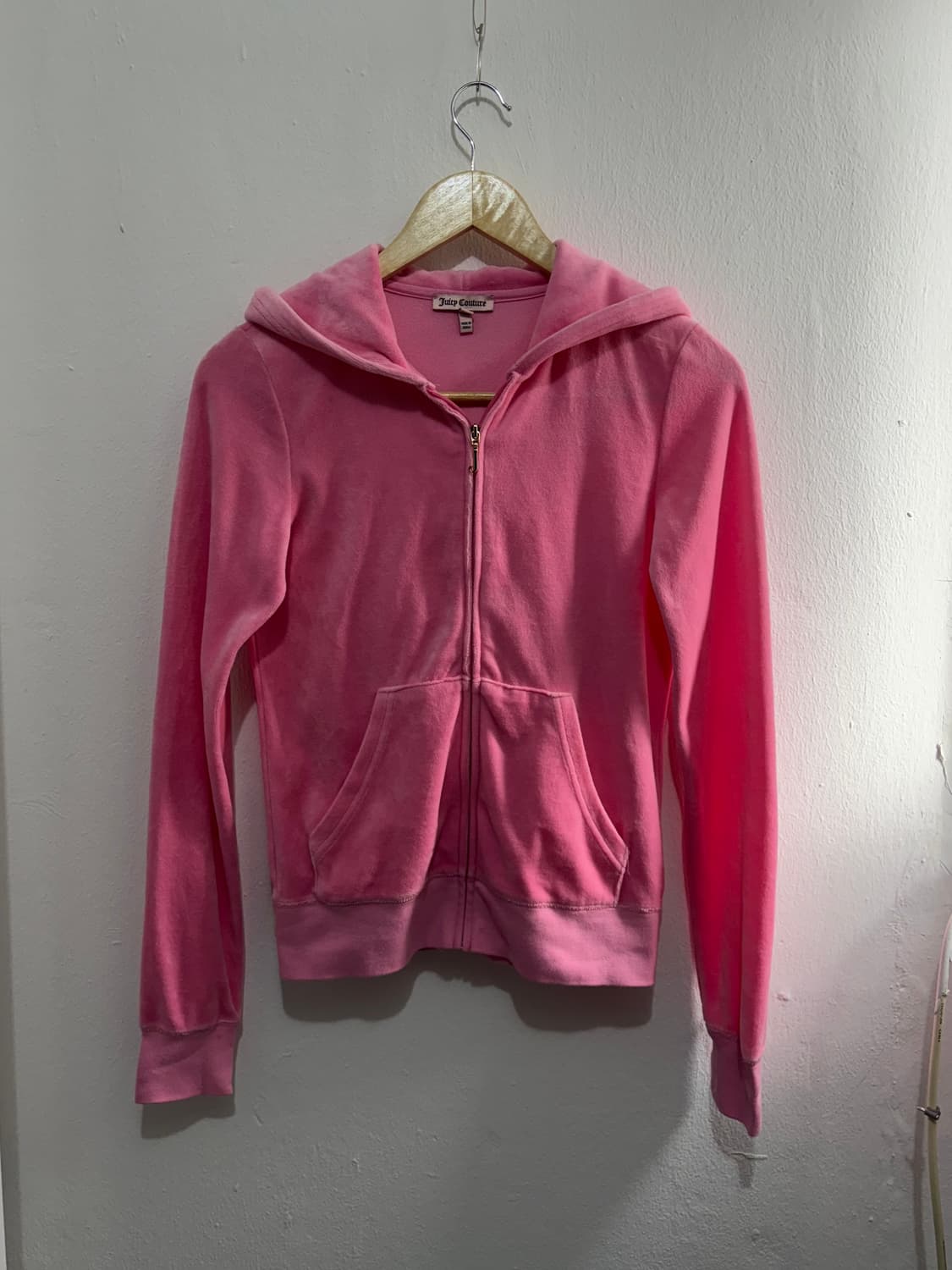 Juicy Couture Pink Velvet Hood Zip-Up 상품이미지4