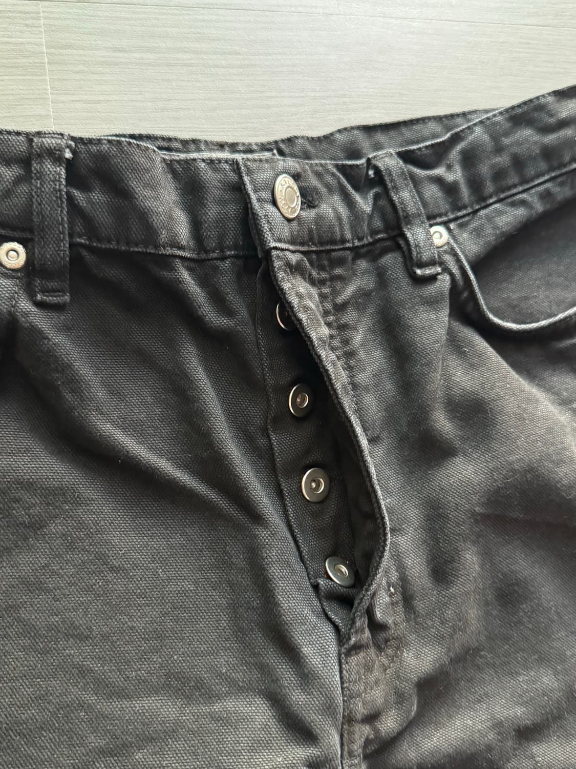 스투시 빅올진 워시드 캔버스 블랙 상품이미지5