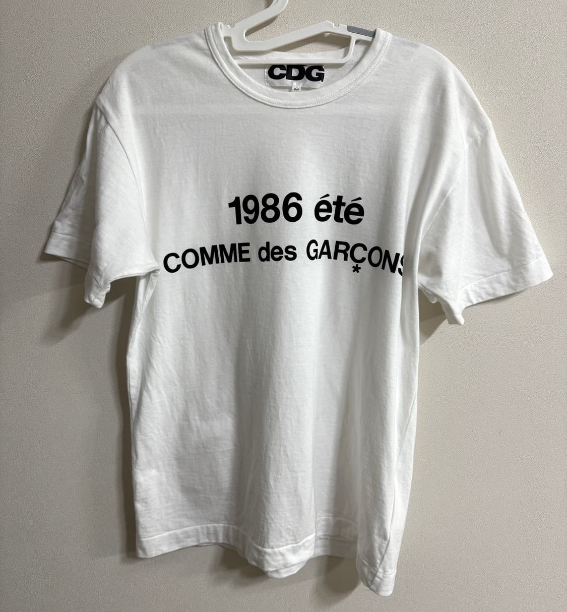 CDG 1986 꼼데가르송 티셔츠 화이트  상품이미지2