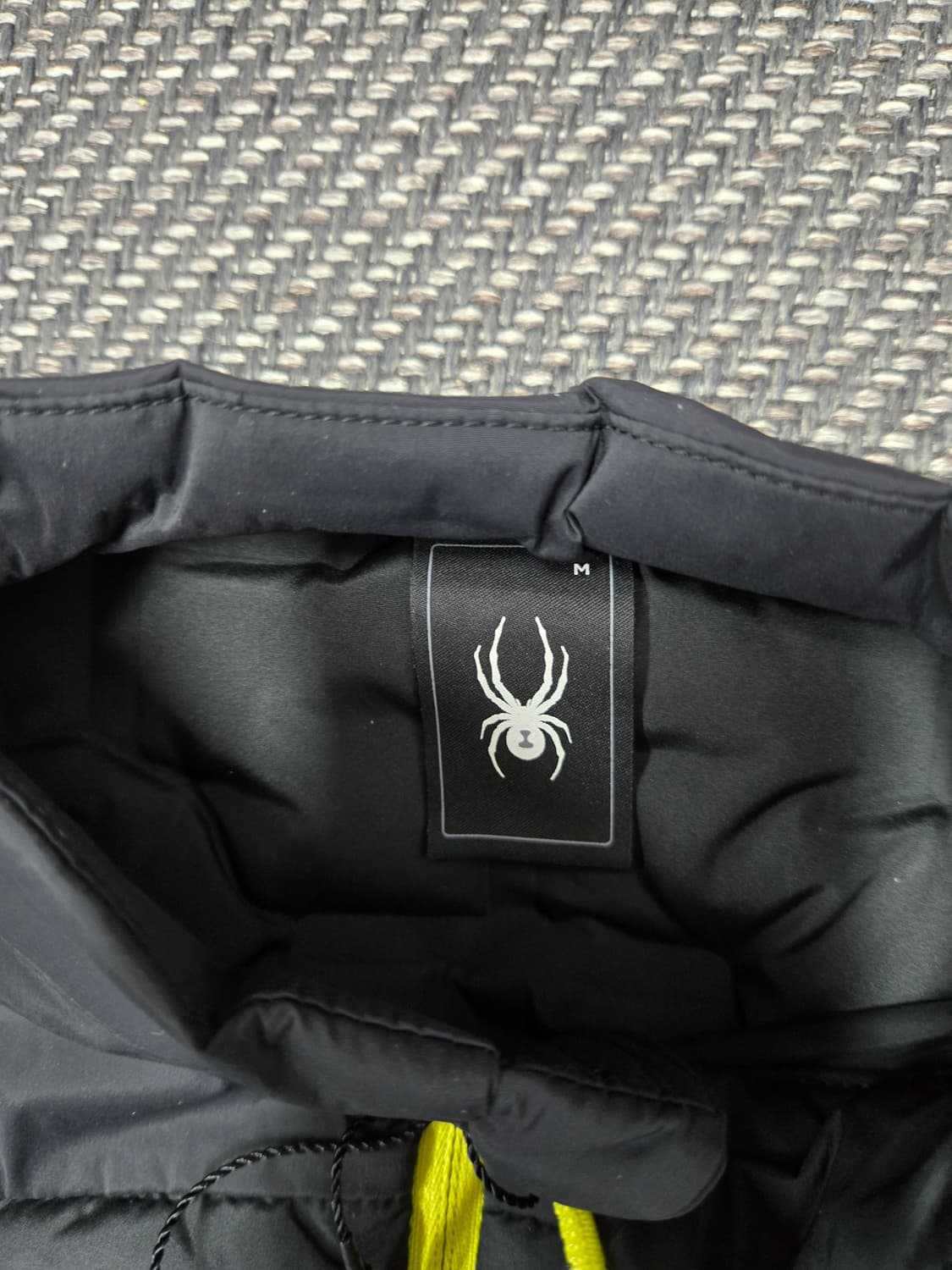 스파이더 구스다운 패딩 조끼 블랙 상품이미지7