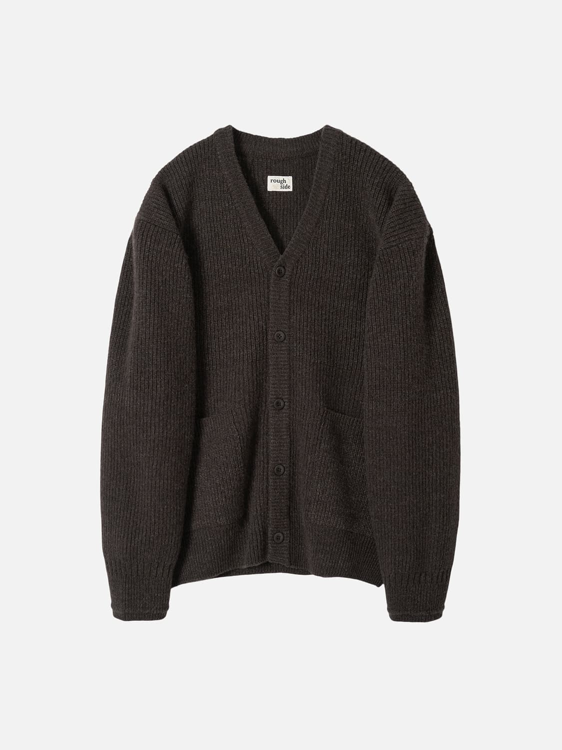 [1] 러프사이드 25fw 브이넥 가디건 (바크) 상품이미지1