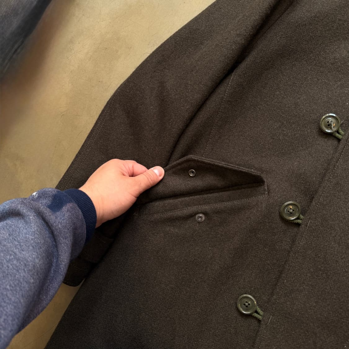 빔즈 일본 원단 라쿤퍼 피쉬테일 베이스 자켓 상품이미지4