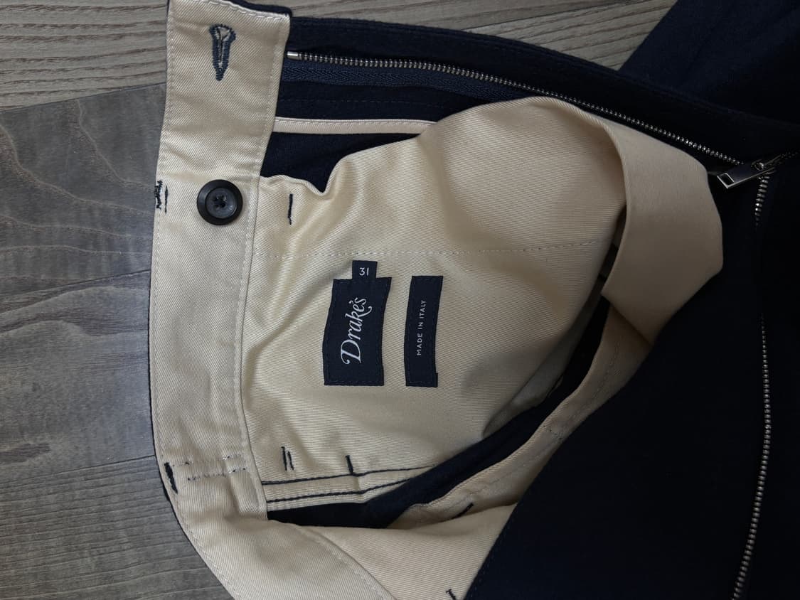 드레익스 울 플란넬 트라우저 딥네이비 상품이미지3