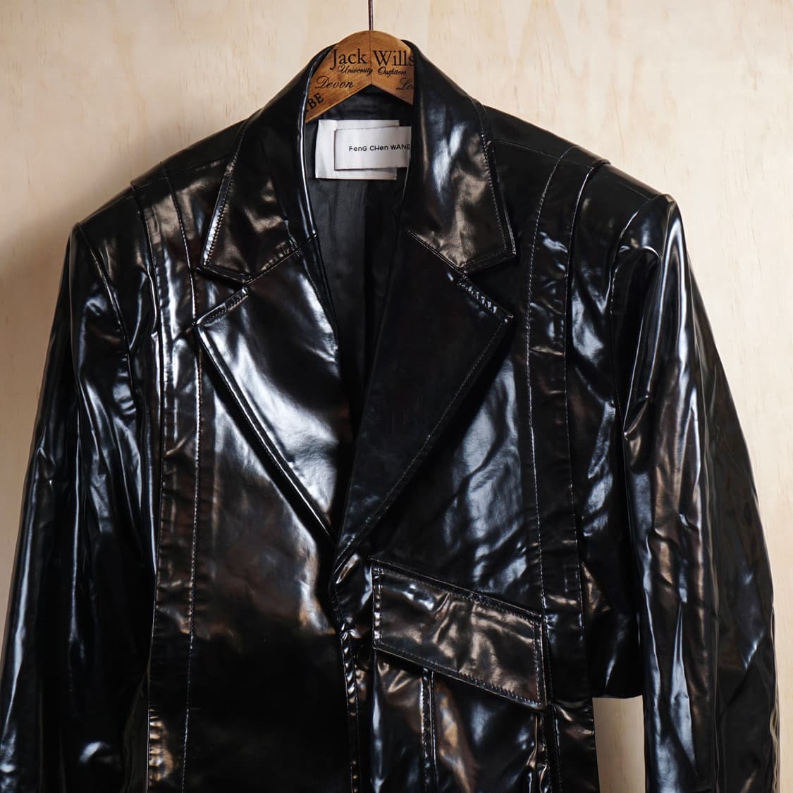 펑첸왕 비대칭 크롭 자켓 상품이미지4