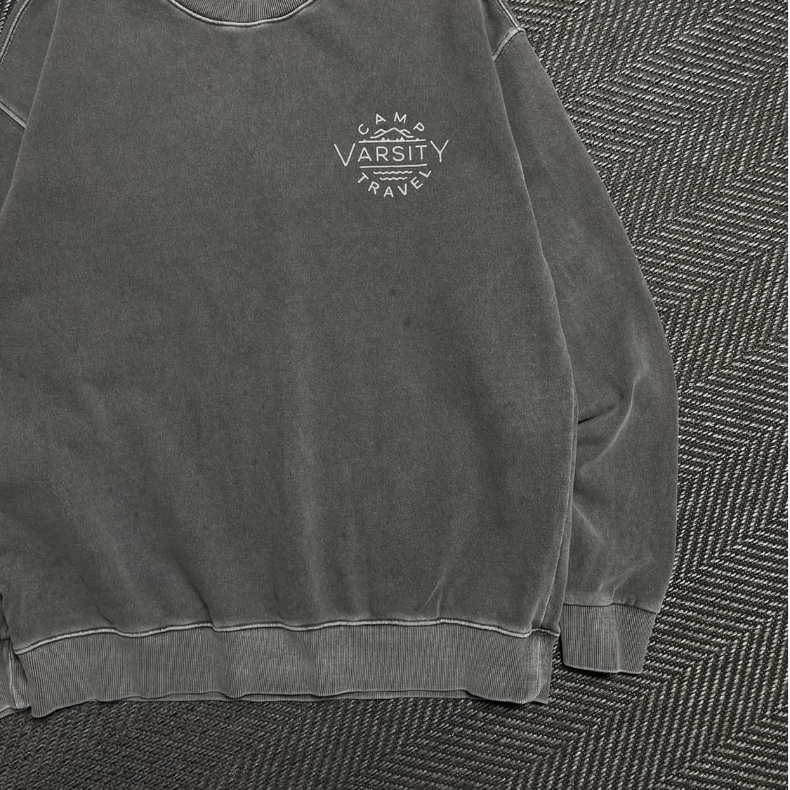 트레블 바시티 빅로고 피그먼트 박시핏 맨투맨o 5388 상품이미지4