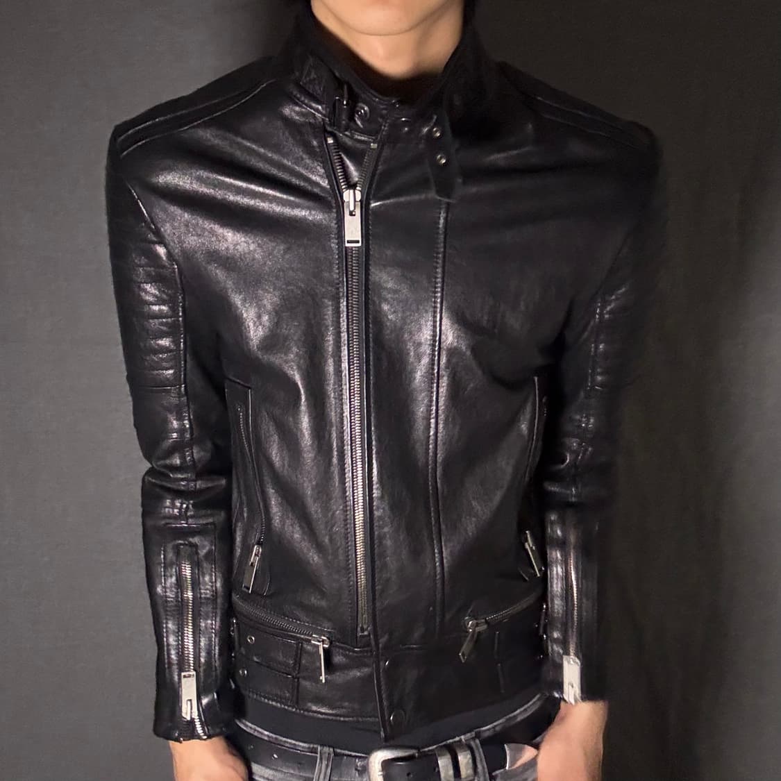 ltaly lamb skin leather jacket 상품이미지4