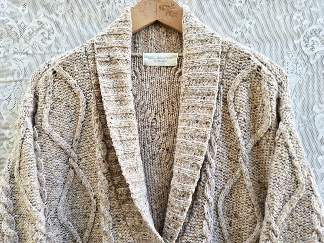 리즈 클레이본 케이블 니트 코트 상품이미지2