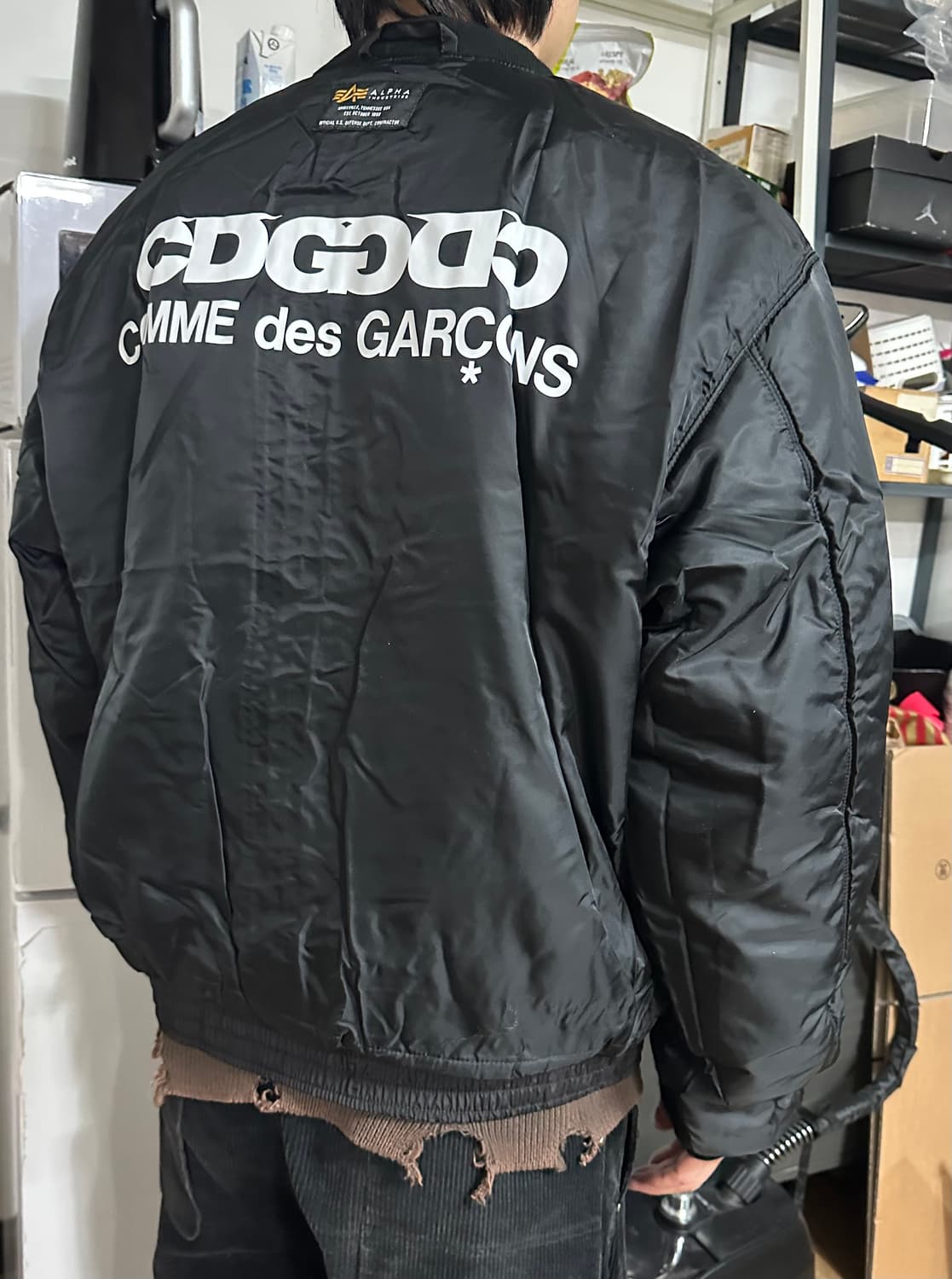 CDG 알파인더스트리 리버시블 웹자켓 XL 새상품 상품이미지2