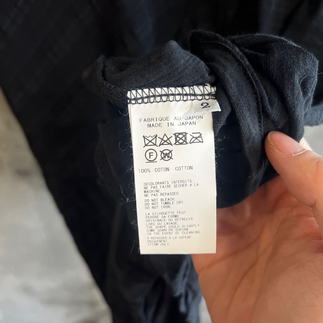 20ss 요지 야마모토 비대칭 니트 숏슬리브 티셔츠 상품이미지7