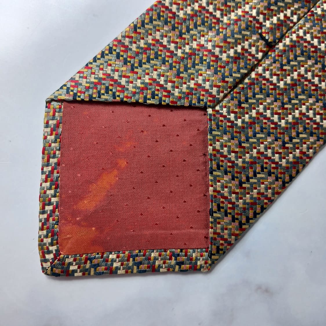 샤를 주르당 옐로우 헤링본 패턴 넥타이 9.5cm A+~A등급 E1077 상품이미지7