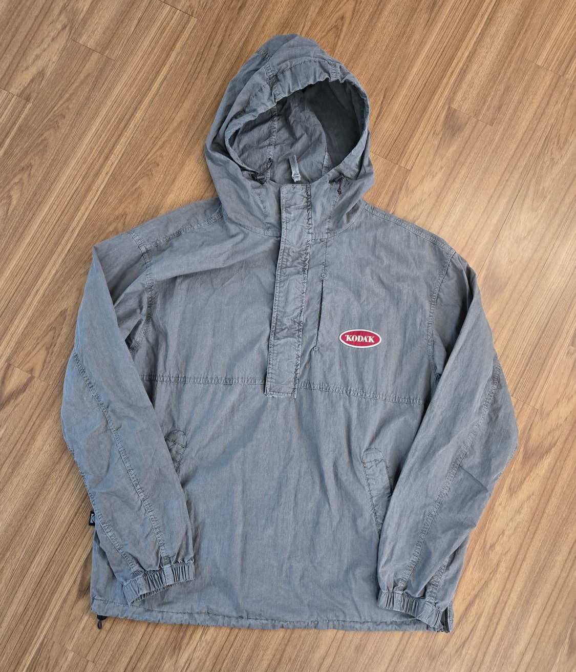 코닥 후드 아노락 바람막이 그레이 상품이미지1
