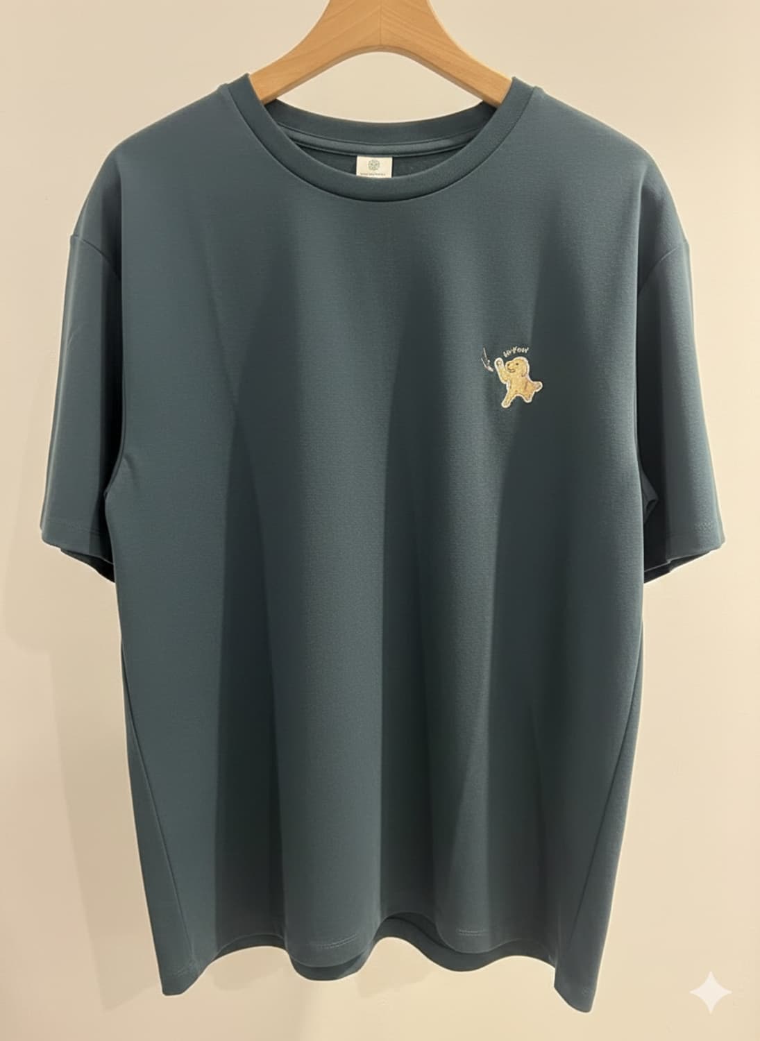 반팔 강아지 자수 새상품 상품이미지1