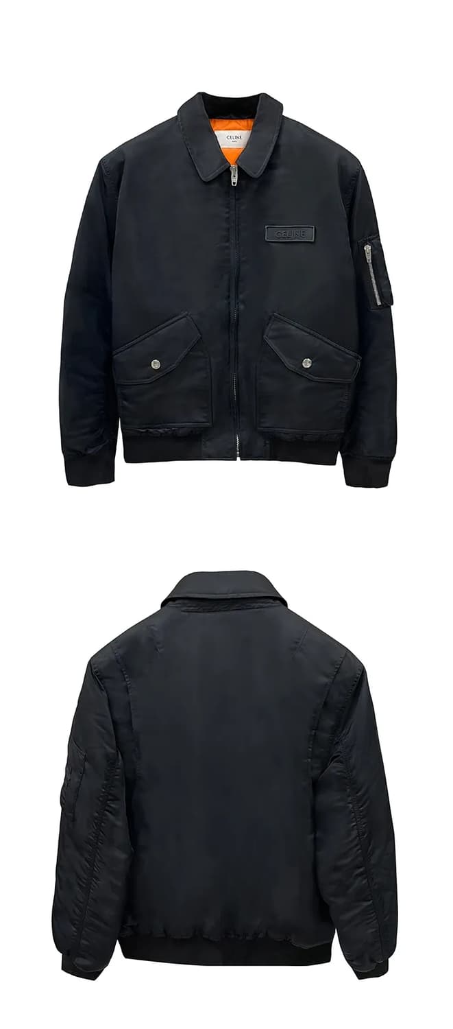 셀린느 나일론 봄버 자켓 (항공점퍼) 52사이즈 상품이미지3