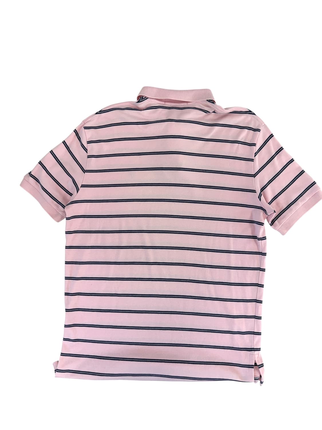 폴로 스트라이프 핑크 반팔카라티 (m) 상품이미지2