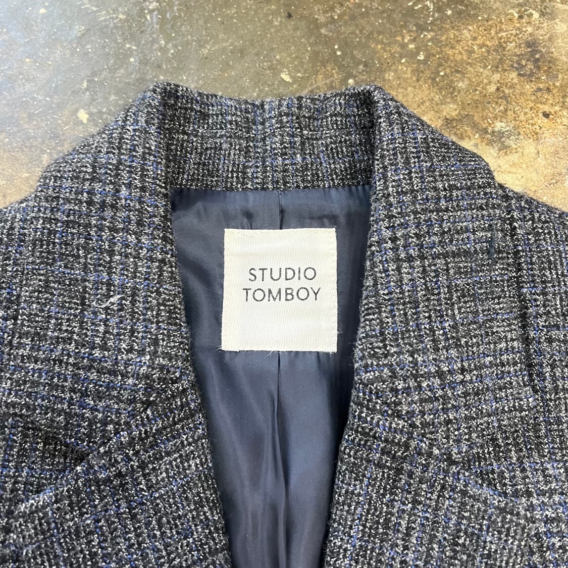 F) 스튜디오 톰보이 울 체크 자켓 자켓 마이 상품이미지3