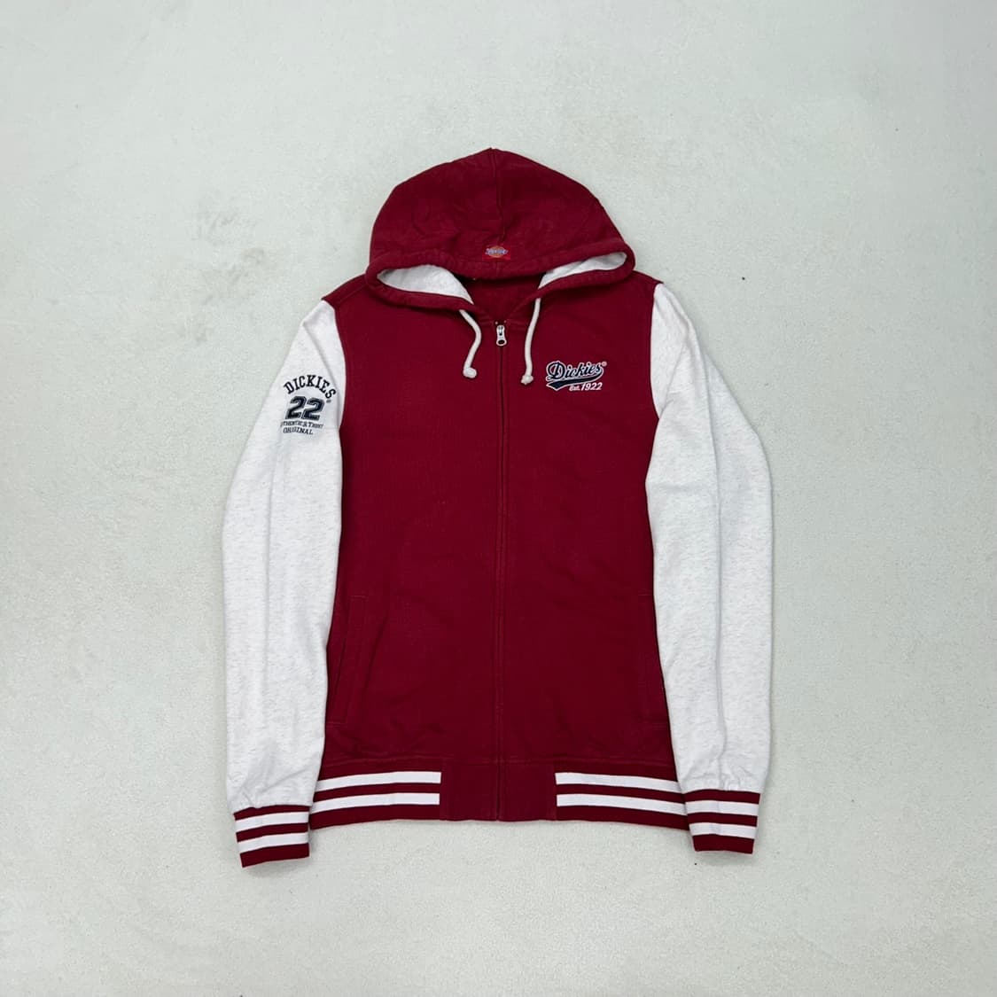 Dickies burgundy raglan hood zip-up 상품이미지5