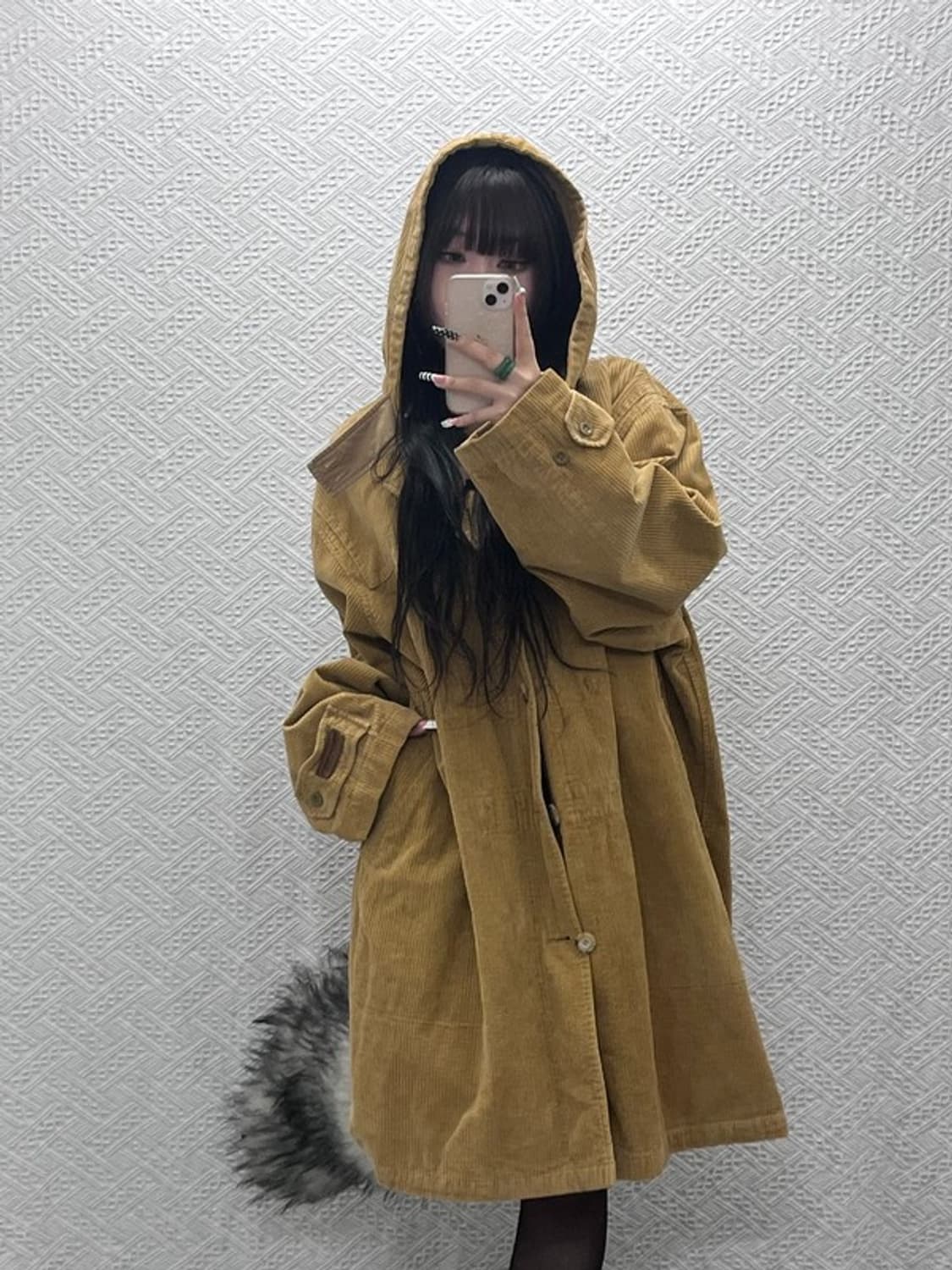 폴로 랄프로렌 코지 모리걸 오버핏 코듀로이 코트 L C10156 상품이미지1