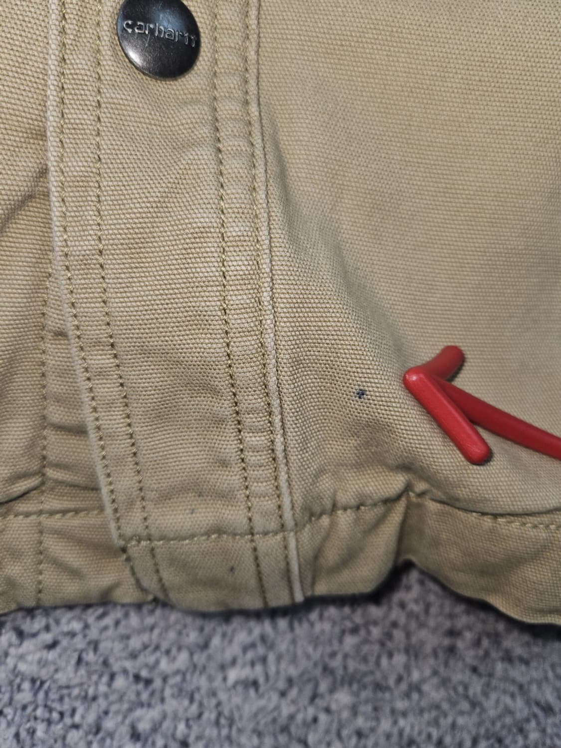 칼하트 헤비 플란넬 안감 워크 셔츠 자켓 ( L ) / 10275 상품이미지5