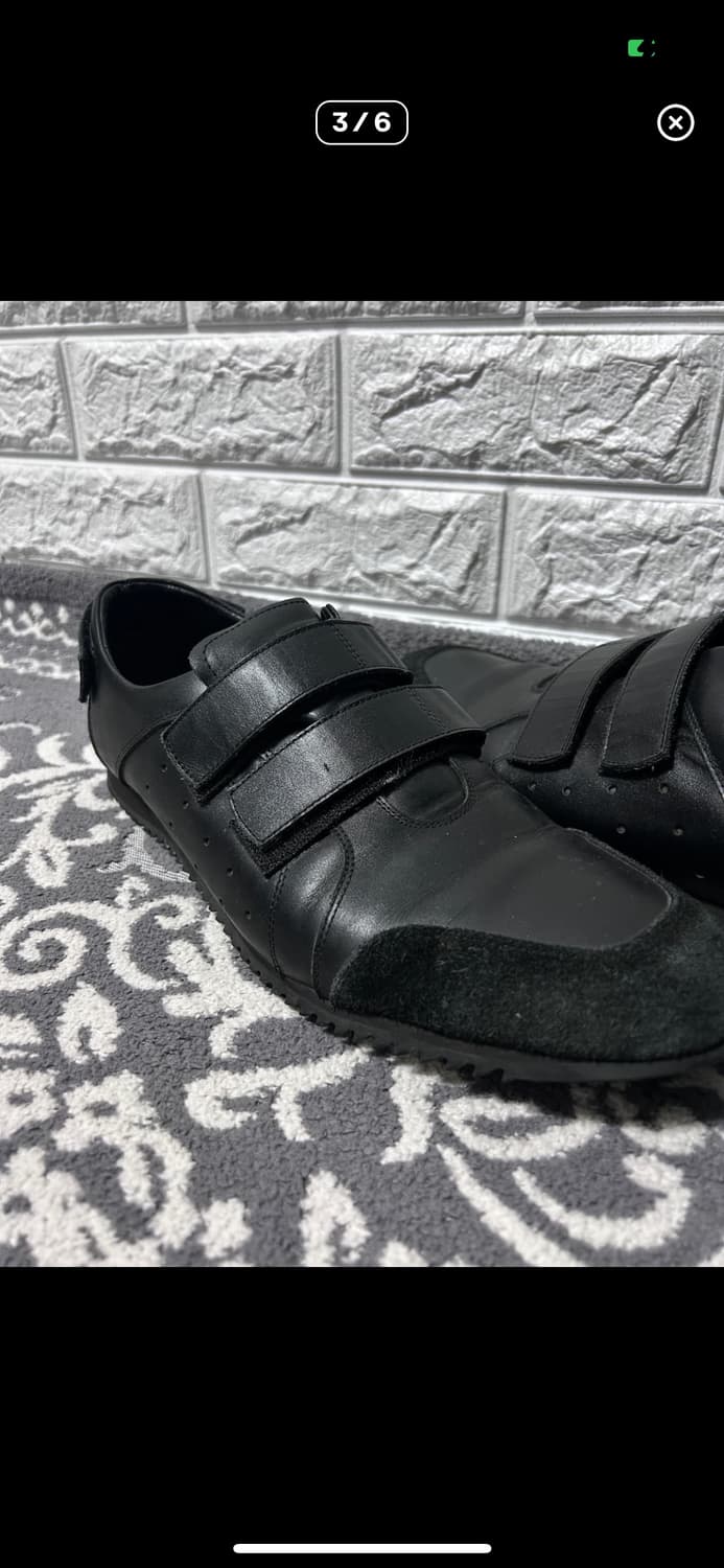 살바토레 페라가모 벨크로 스트랩 레더 스니커즈 상품이미지3