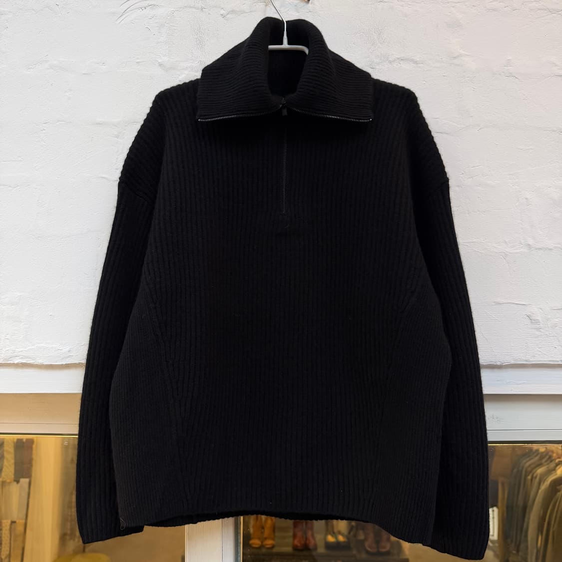 Vince 울 캐시미어 블렌드 하프집업 스웨터 S 상품이미지1