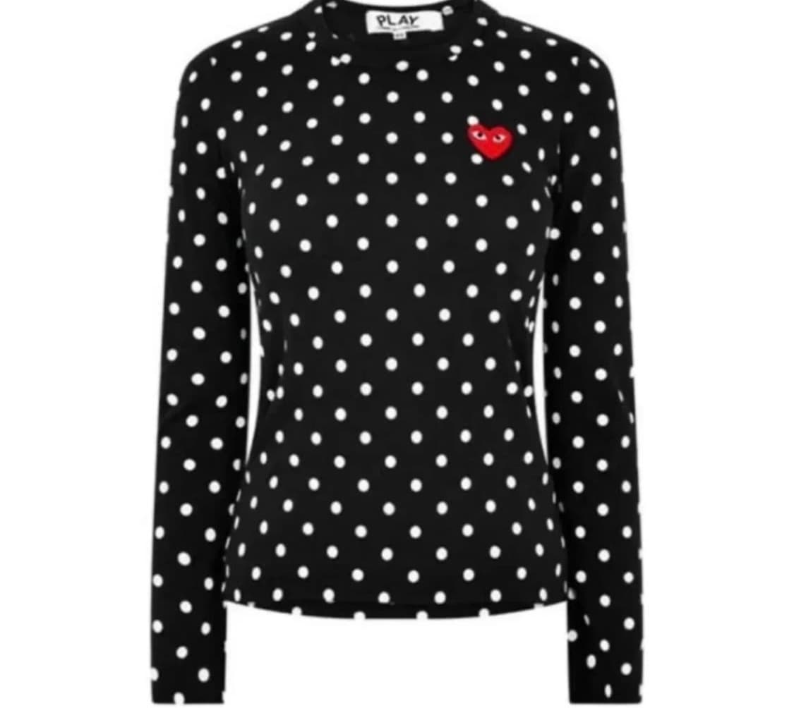 꼼데가르송 땡땡이 여성 블랙 L 상품이미지1