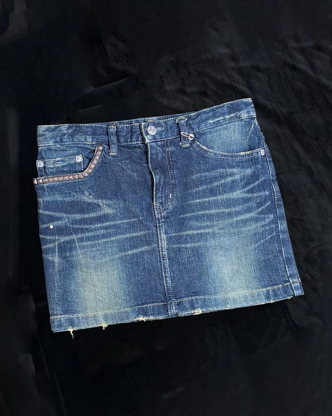 일본빈티지 Hysteric Glamour 스터드 미니스커트 상품이미지1