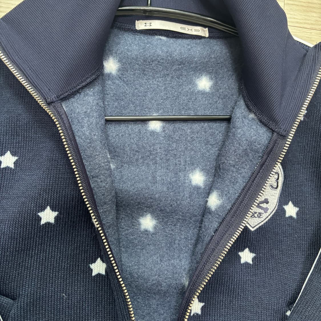 셋업이엑스이 STAR SPORTY ZIPUP NAVY 집업 네이비 상품이미지9