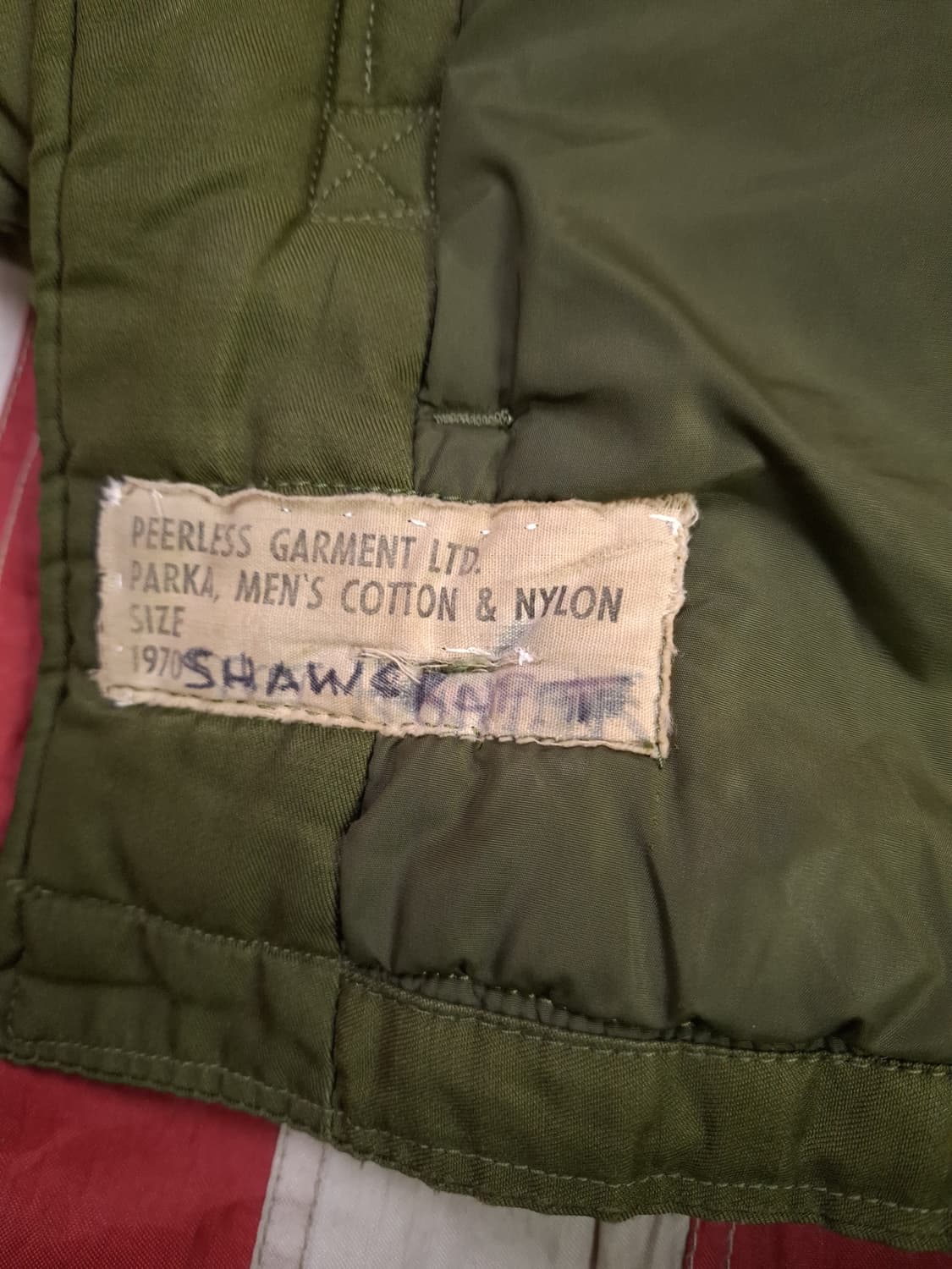 오리지날 70's 캐나다군 울 라이너 콜드 파카 상품이미지2