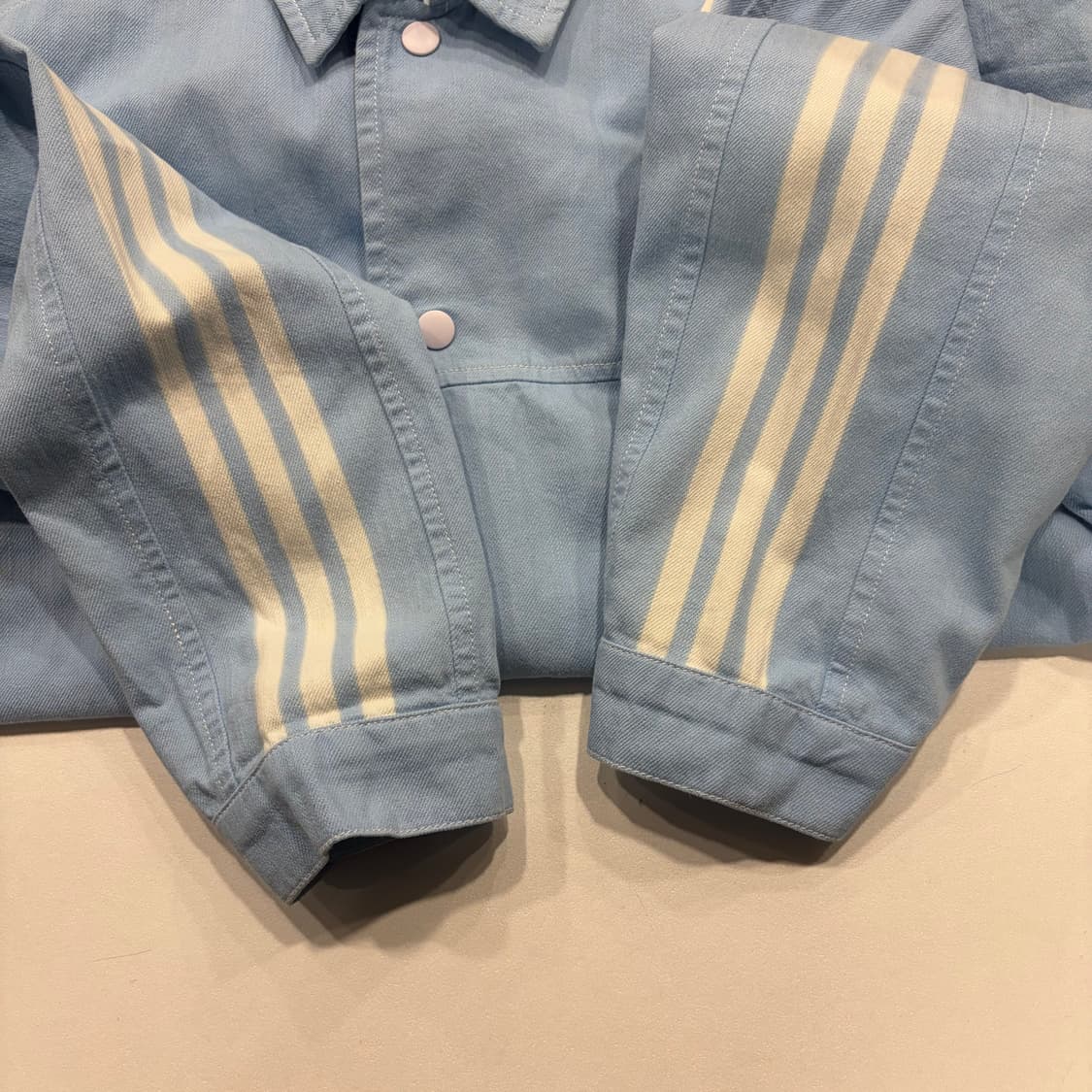 [3XL] 아디다스 대장 삼선 블루종 자켓 하늘색 B497 상품이미지7