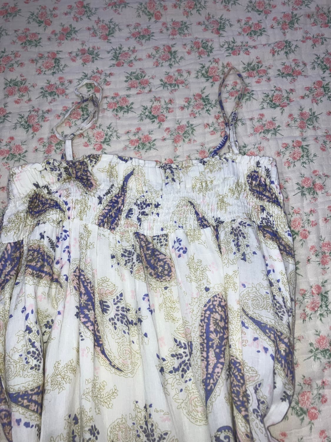 빈티지 파스텔 크로셰 오리엔탈 원피스 1120 모리걸 y2k 스트릿  상품이미지5