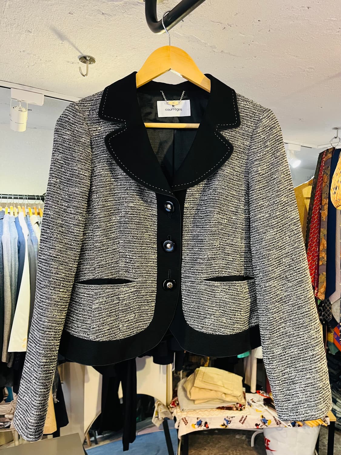 쿠레쥬 트위드 자켓 (일본제) 상품이미지1