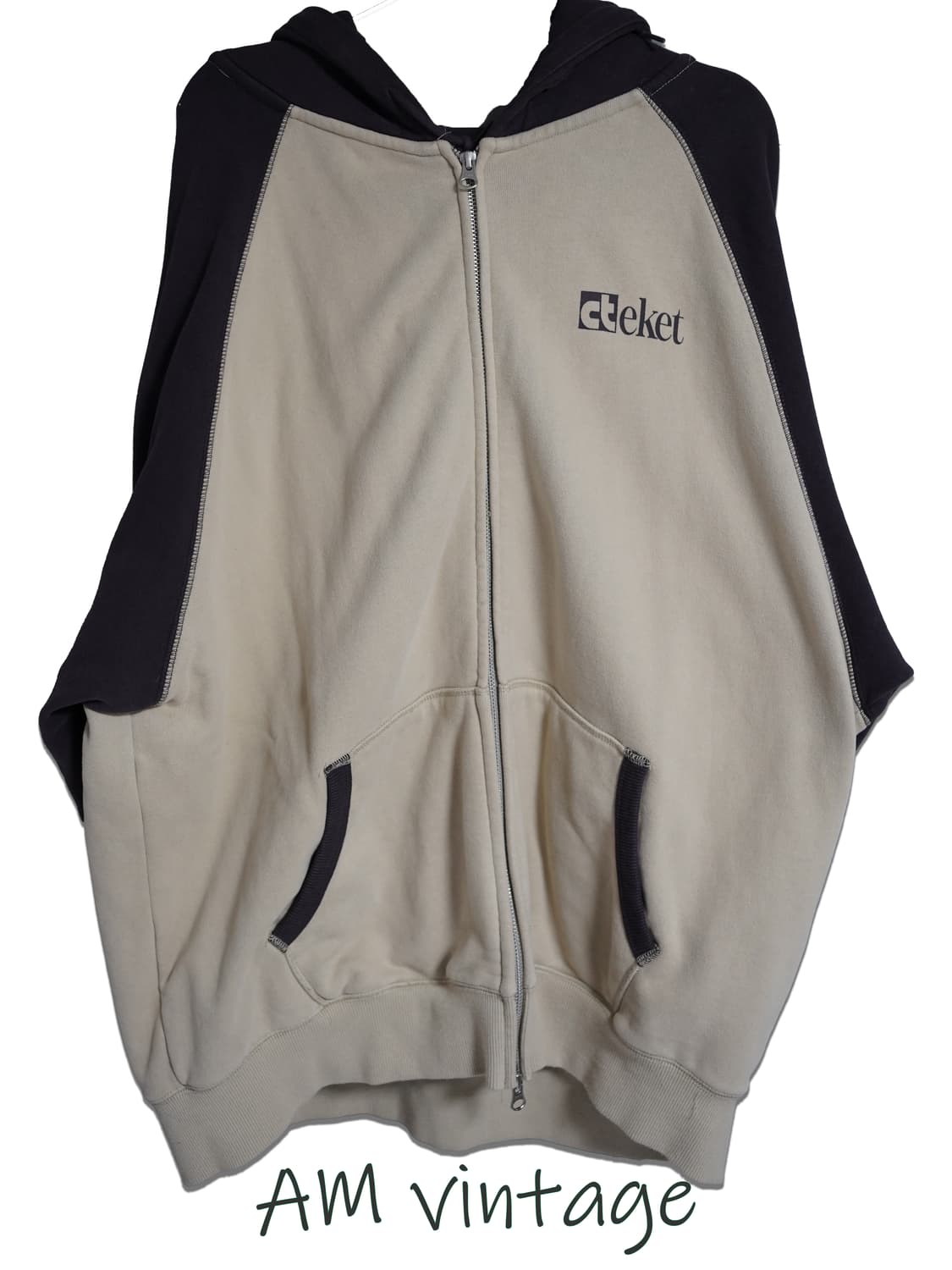 테켓 Plan Zip-Up Hoodie Beige 상품이미지1