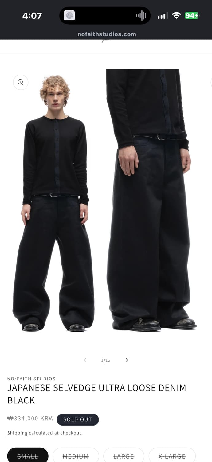 NOFAITH STUDIOS JAPANESE SELVEDGE ULTRA  상품이미지2