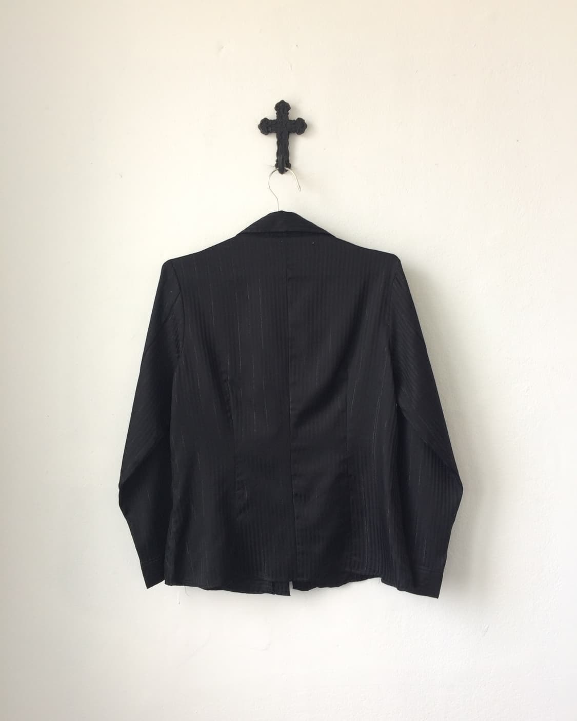 Frill point stirpe pattern shirt 상품이미지4
