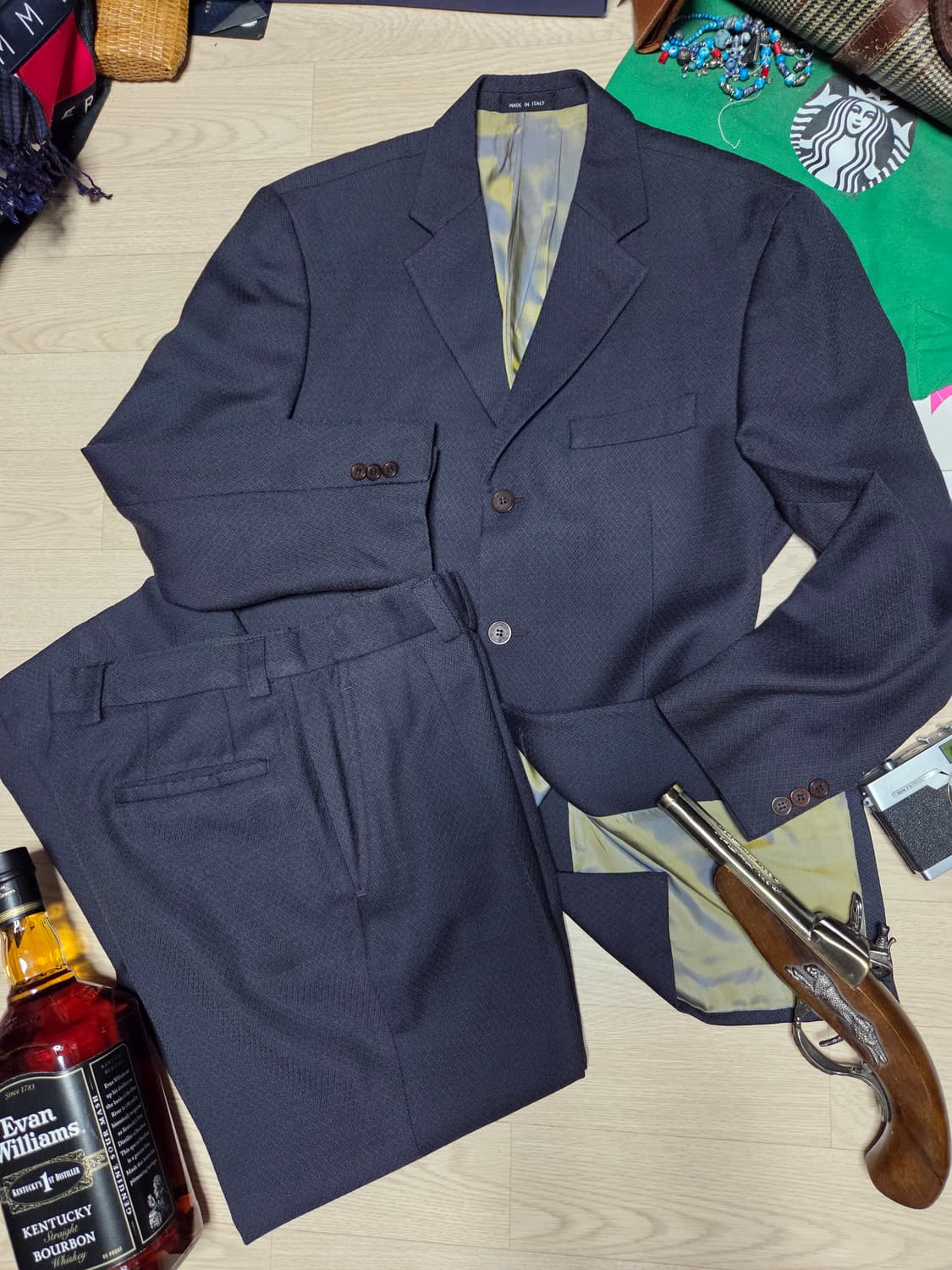 (ITALY)VERSACE 베르사체 3버튼 수트 셋업 정장 세트 상품이미지1