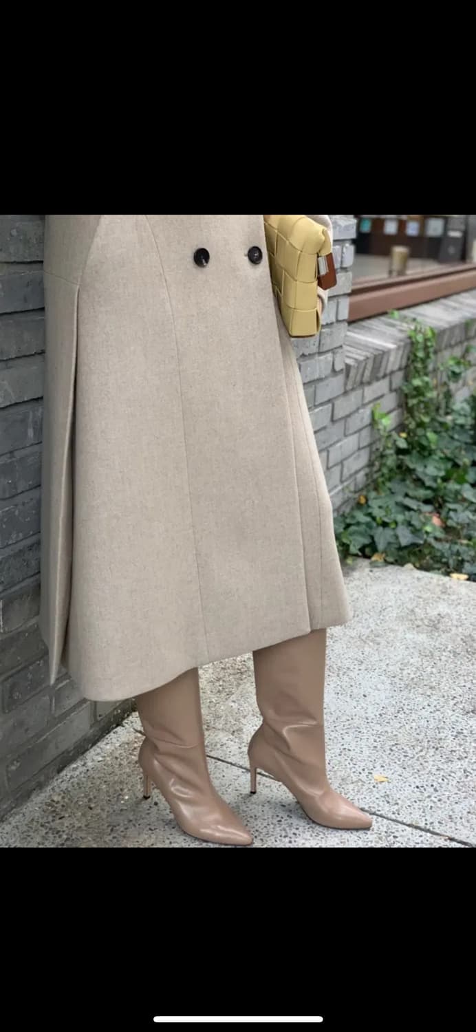 R2W 에스메랄다 더블 코트 - 블랙 상품이미지4