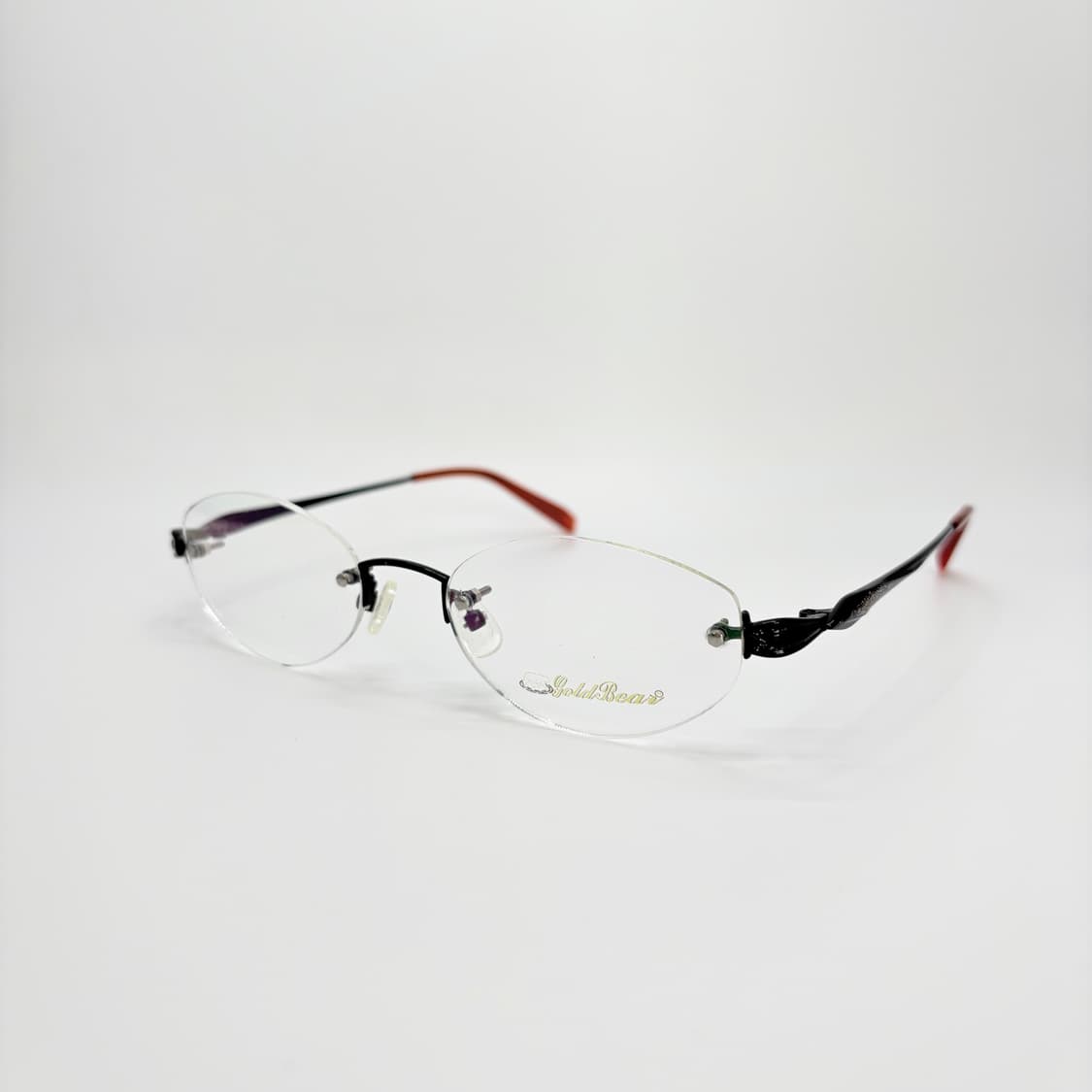 GOLD BEAR 블랙 오벌 무테 상품이미지1