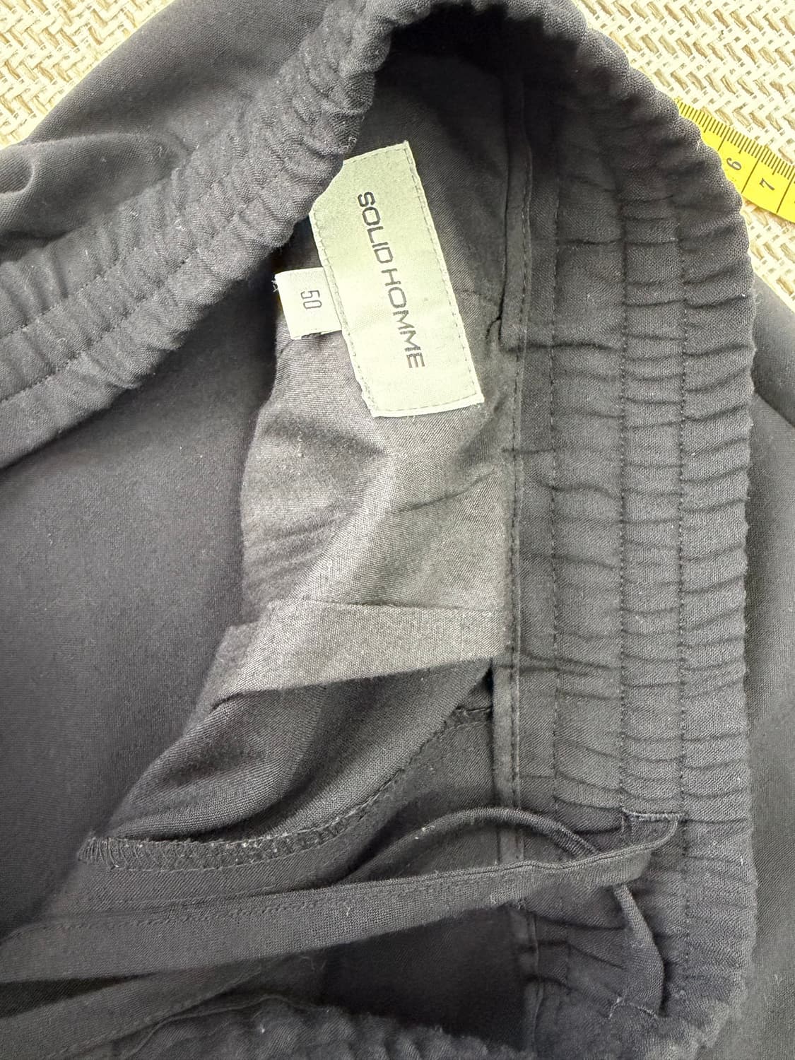 정품) 솔리드옴므 하단지퍼 밴딩 조거팬츠 50 상품이미지7