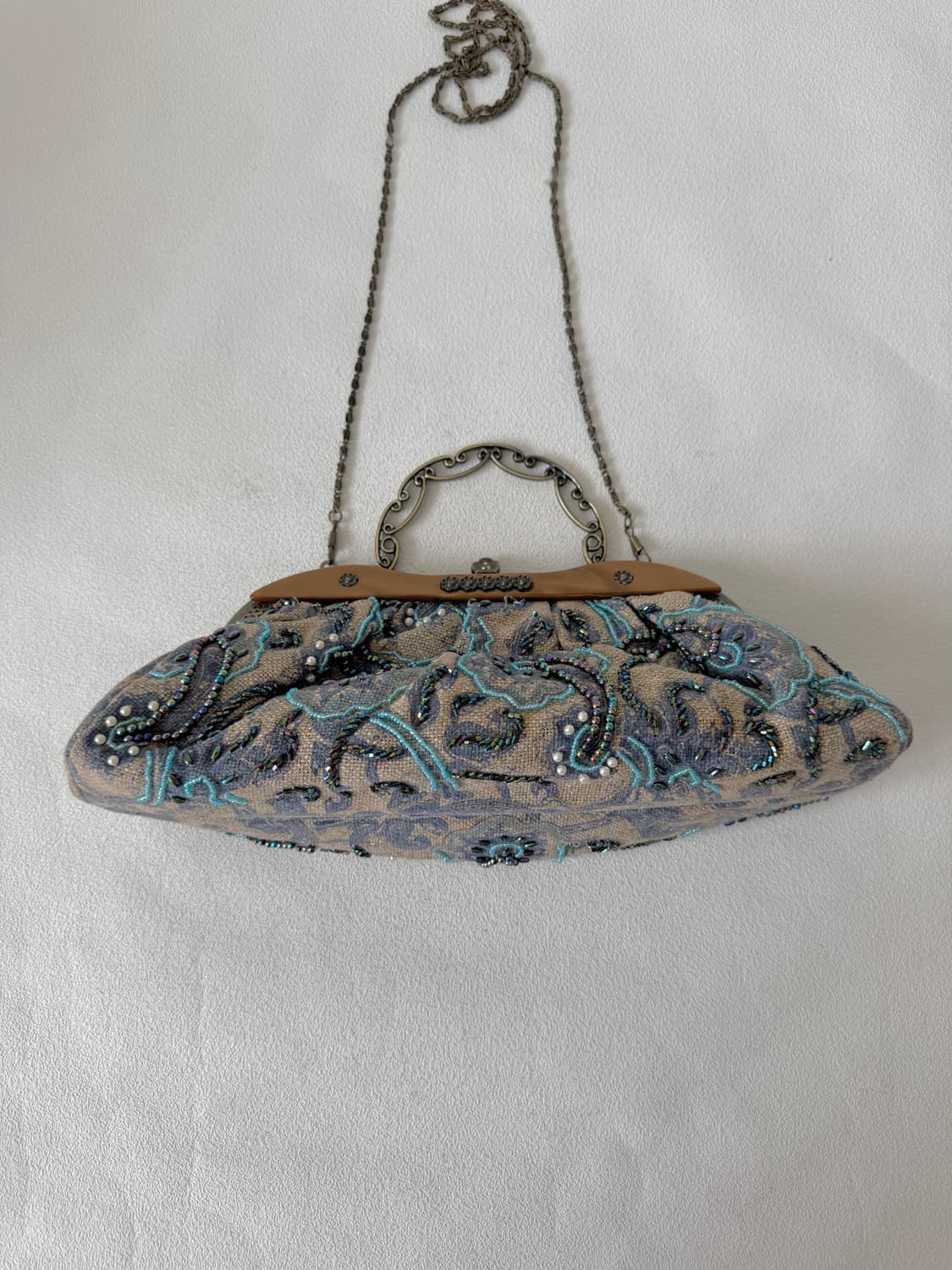 Pre owned 비즈 프레임백 상품이미지3